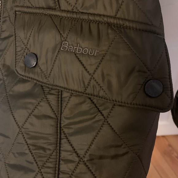 Women’s Barbour Cavalry Polarquilt Jacket, Size US 6, Green - Picture 4 of 7
